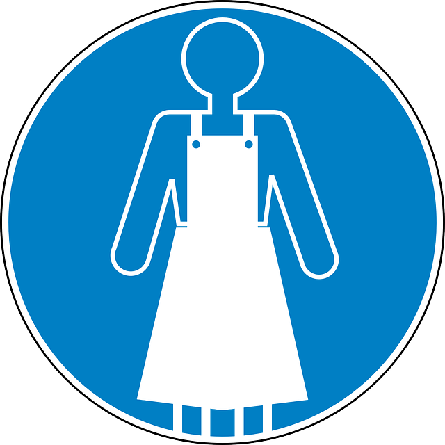 Apron, Safety, Blue, Sign, Symbol, Icon - Apron Symbol (640x640), Png Download