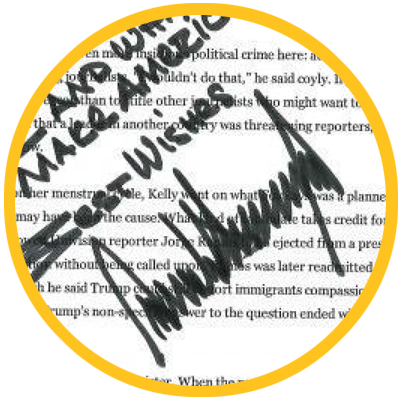 Donald J - Trump - Hand Written Letter Donald Trump (400x400), Png Download