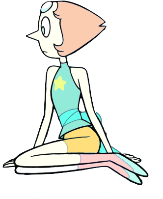 Su Pearl Png - Steven Universe Pearl Sitting (380x460), Png Download