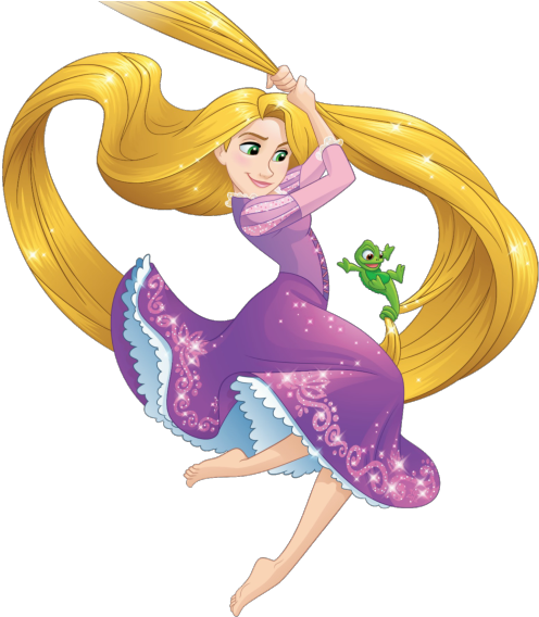 Rapunzel Swings - Rapunzel Tangled The Series (500x575), Png Download