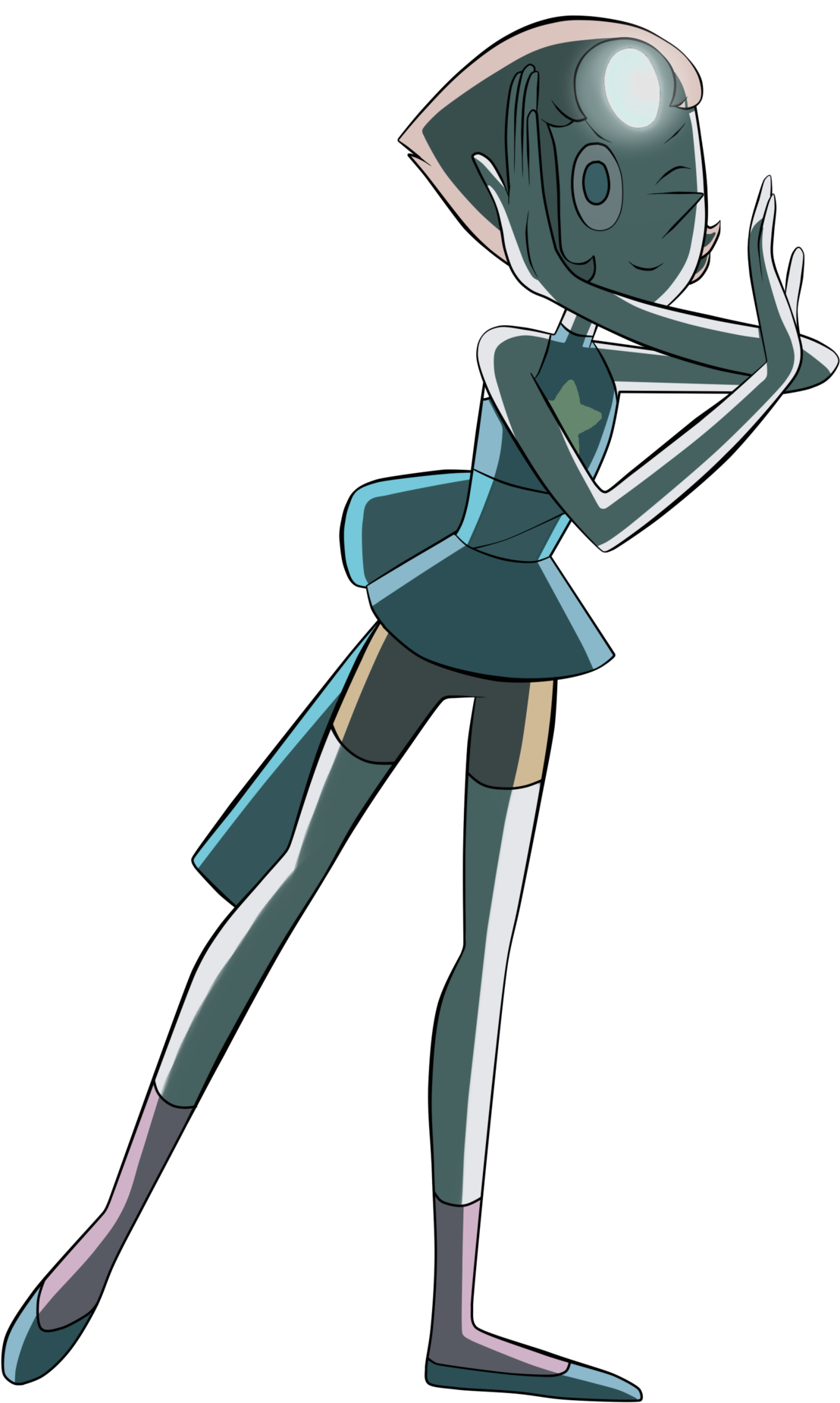 Nah, Actual Show Pearl Artstyle, Best Artstyle - Steven Universe Creepy Pearl (1600x1872), Png Download