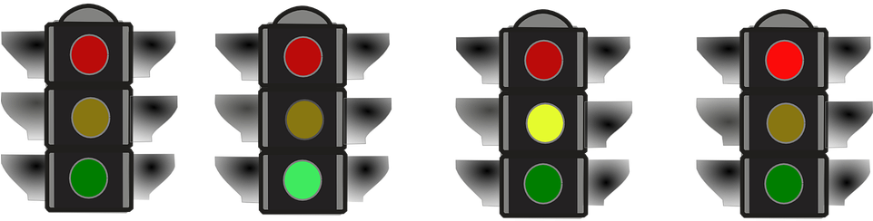 Traffic Light Clipart Rto - ไฟ จราจร สี แดง (960x480), Png Download