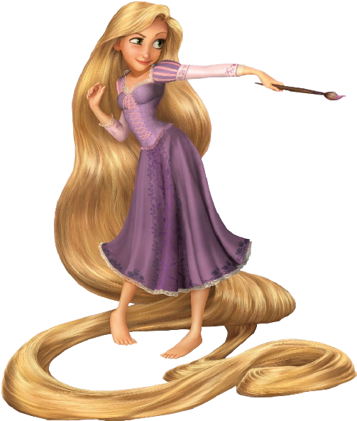 Tangled Hair Png - Tangled Rapunzel Frog Cake Topper Edible Frosting (600x600), Png Download