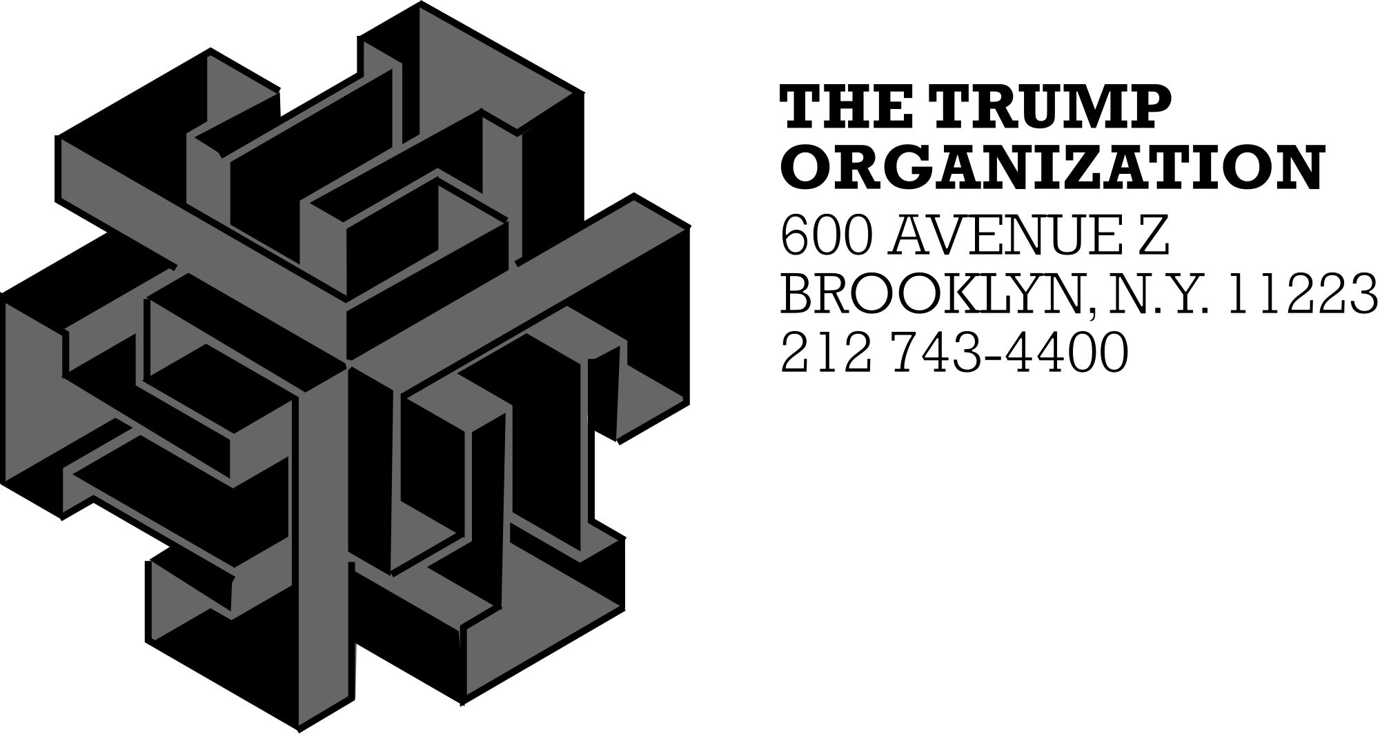 Clip Art Royalty Free Library Trump Svg Symbol - Trump Industries Logo (2000x1064), Png Download