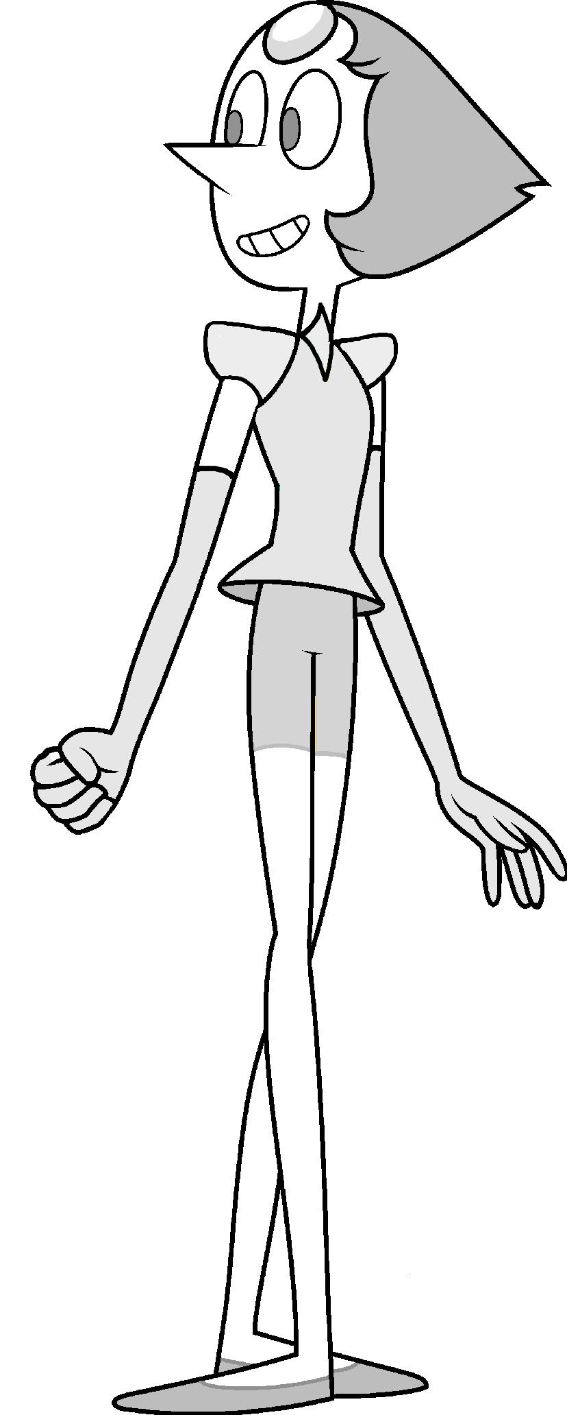 White Diamond's Pearl Redo - Pearl (828x2063), Png Download