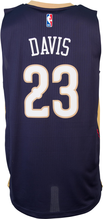 Adidas New Orleans Pelicans Anthony Davis Road Swingman - Golden State Warriors Jersey (740x740), Png Download