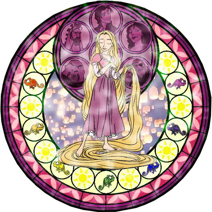 Princesas De Disney Fondo De Pantalla With A Stained - Kingdom Hearts Princess Murals (766x793), Png Download