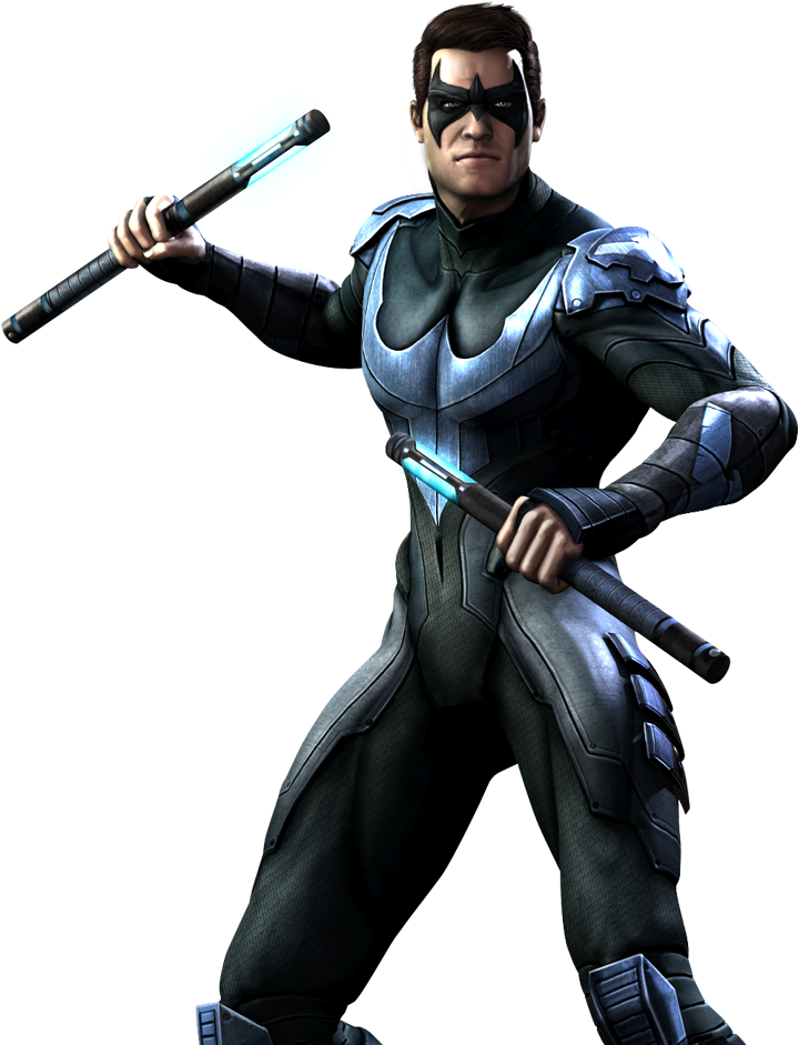 Gallery Image 1 Gallery Image - Injustice Gods Among Us Nightwing (732x960), Png Download