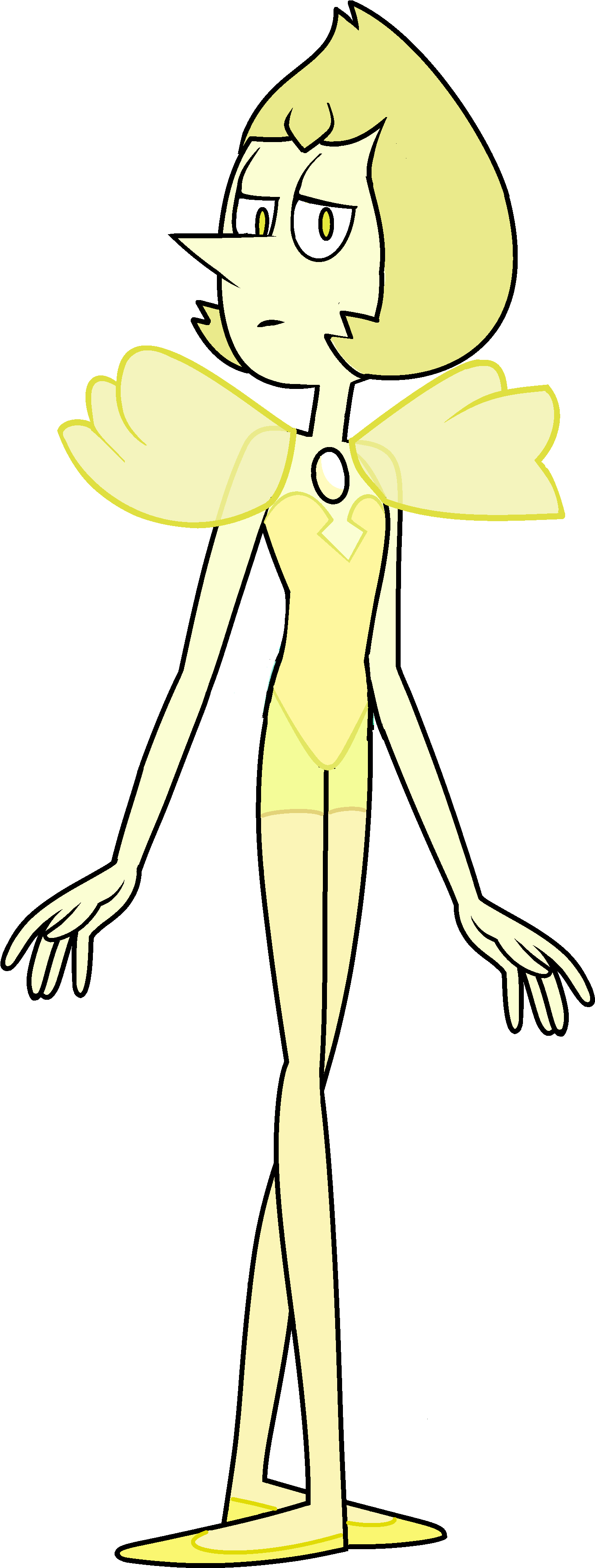 Yellow Pearl 3 - Pearls Past Outfit Su (1645x3974), Png Download