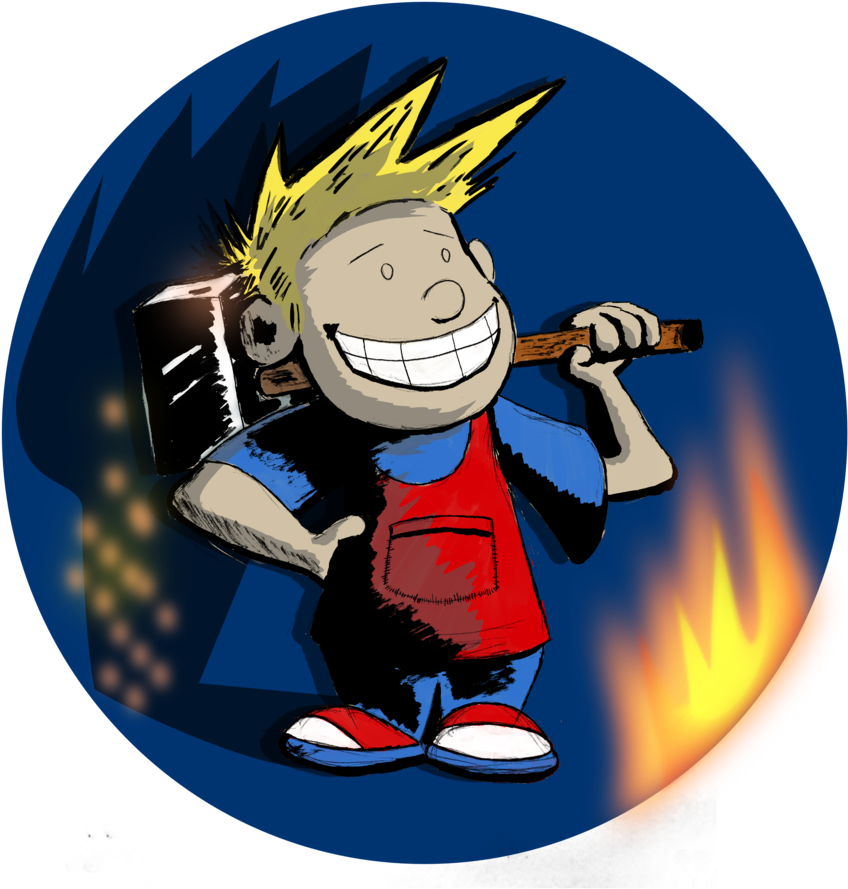 Bdj Makes Logo 2 - Cartoon (1000x1333), Png Download