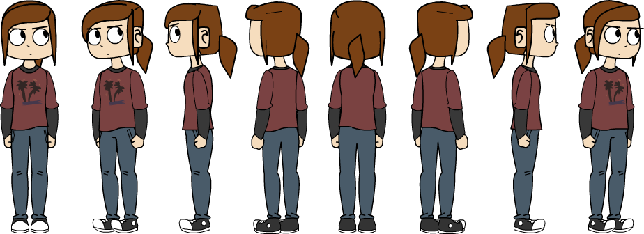 “ Thought I'd Try One Of These Character Turnaround - The Last Of Us (924x336), Png Download
