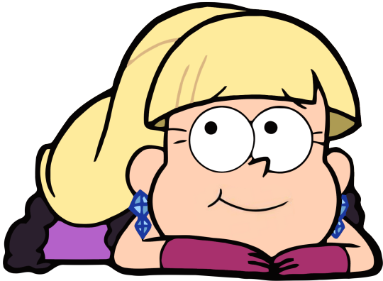 Hair Face Facial Expression Nose Cheek Smile Head Emotion - Gravity Falls Pacifica Cute (540x396), Png Download