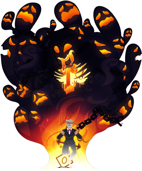 Image - Gravity Falls Ghost Stan Au (500x596), Png Download