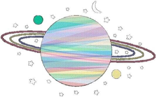 Saturn Aesthetic Transparent (640x552), Png Download