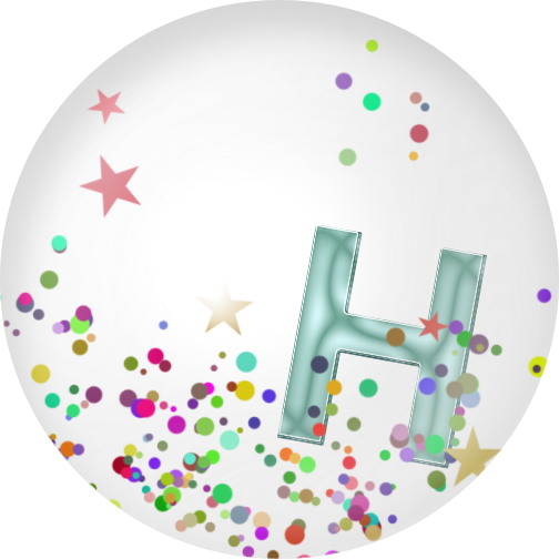 H Confetti Marbles - Confetti (504x504), Png Download