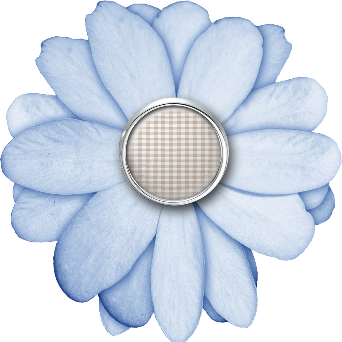 Bl Flwr Plaid Brad Ge - Flower (1200x1200), Png Download