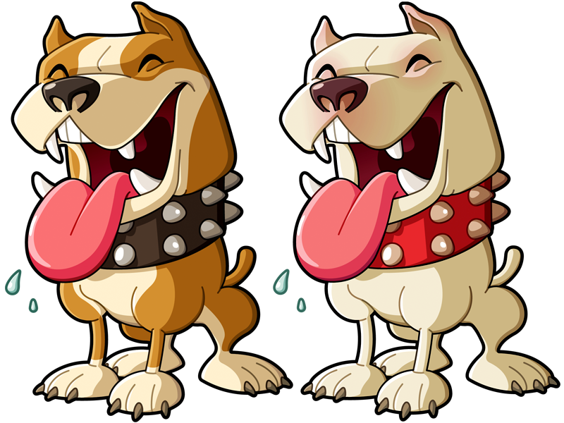 Pitbull Clipart Dog Scratch - Cartoon Pit Bull Png (800x600), Png Download