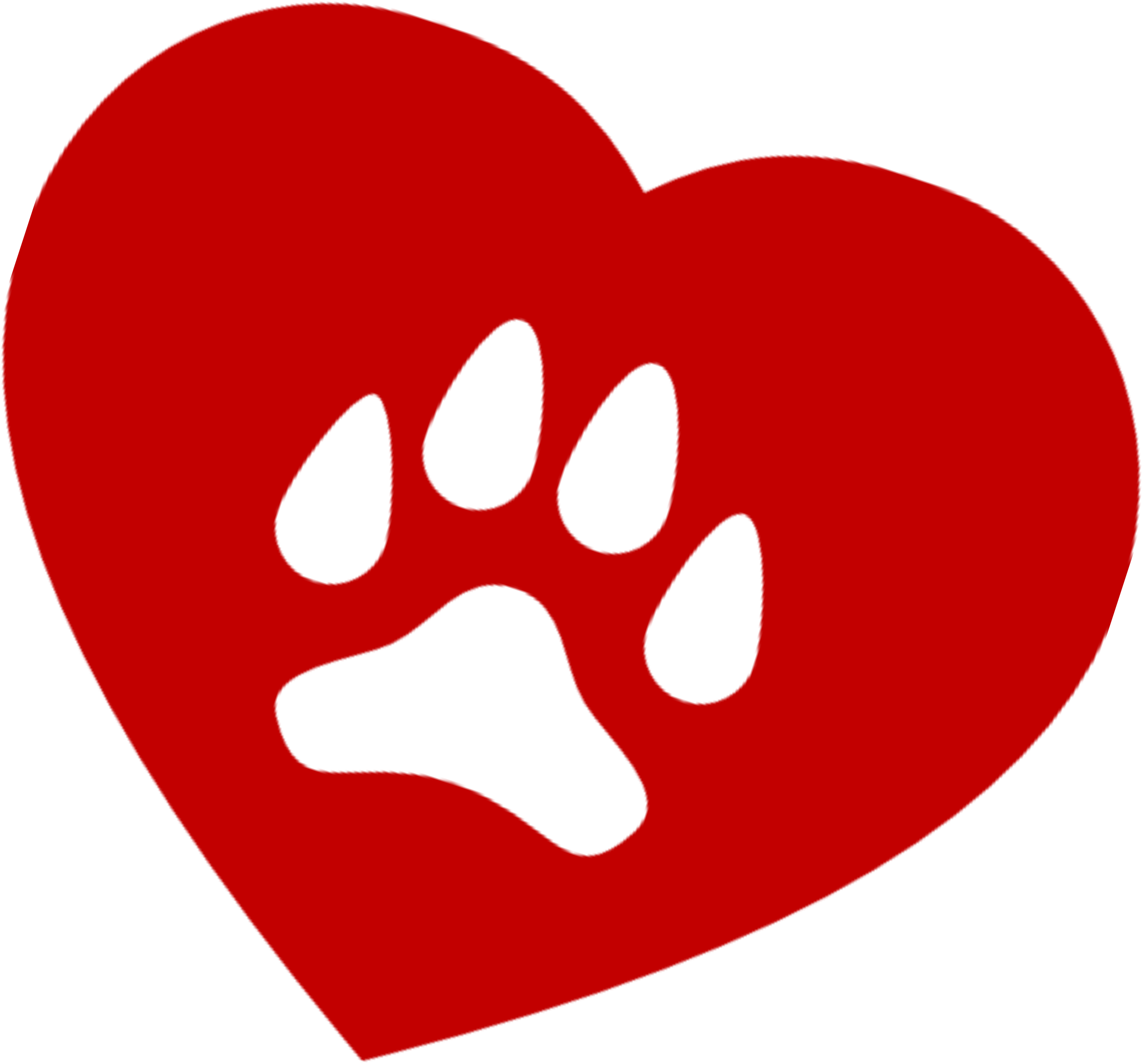 Red Heart With Png - Cat (3679x3679), Png Download