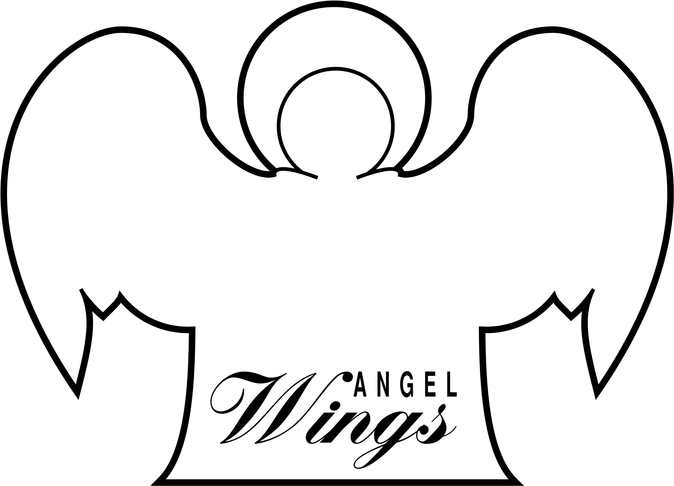 Angel Wings 01 Logo Png Transparent - Portable Network Graphics (2400x2400), Png Download
