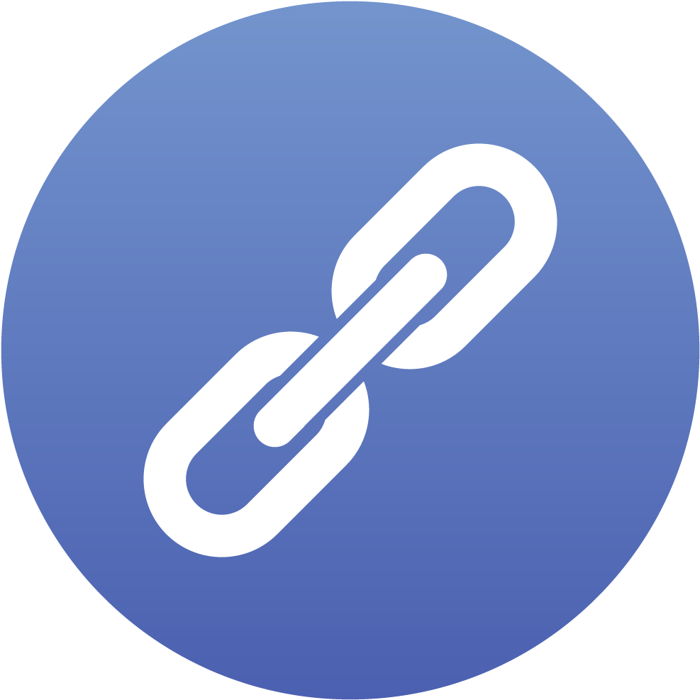 Facebook Clipart Website Link - Link Logo Circle (1024x1024), Png Download