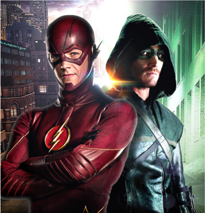 De "arrow\ - Flash And Arrow Wallpaper Iphone (460x345), Png Download