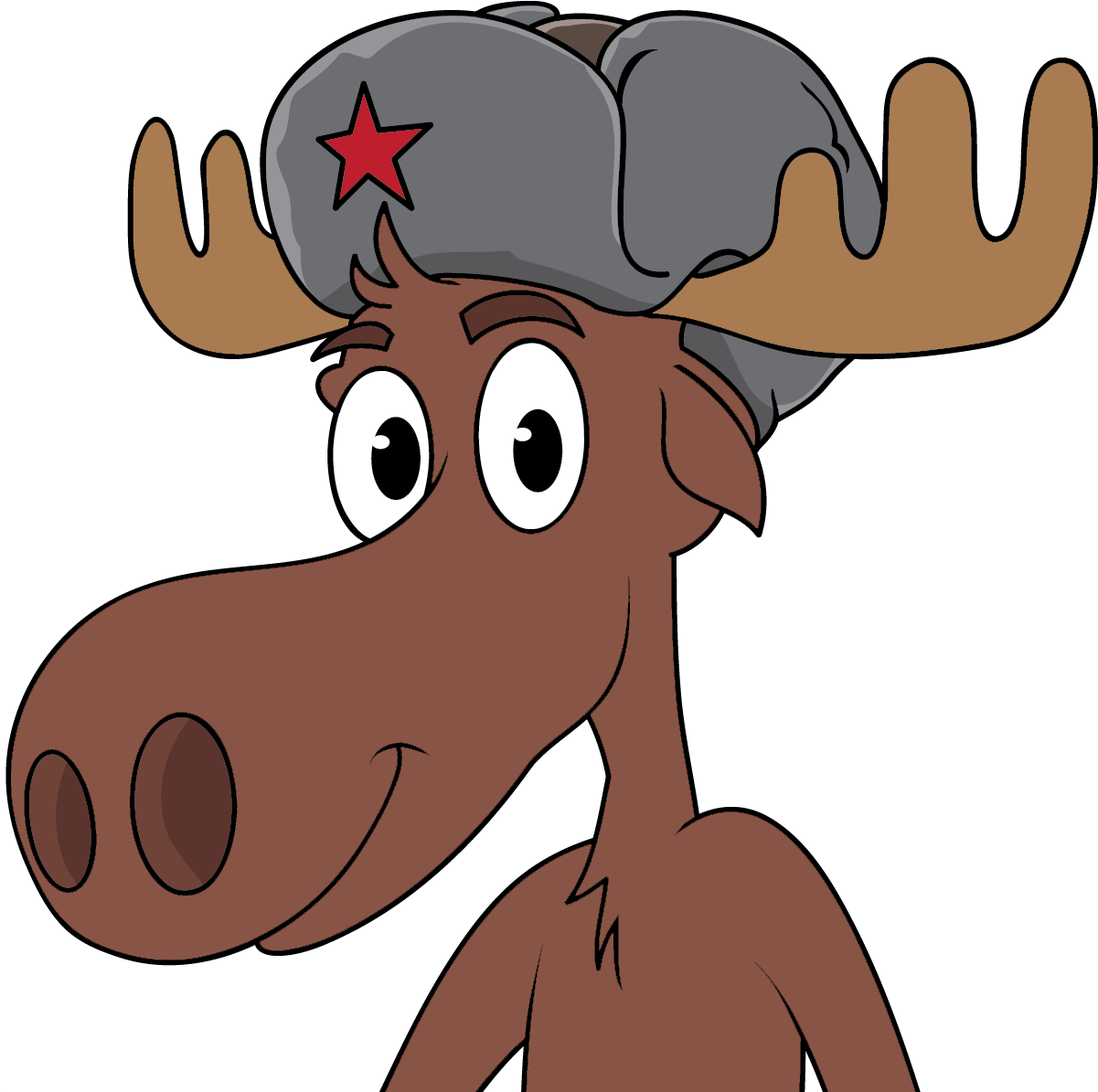 Traditional Russian And Ukrainian Clothing - Cartoon Moose Drawing (1600x1300), Png Download