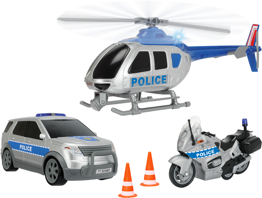 Rescue Team, Police Set, , Large - Räddningskår, Polisset Barn Carville Rescue (1014x771), Png Download