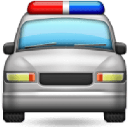 Free Png Ios Emoji Oncoming Police Car Png Images Transparent - Police Emoji Transparent (480x502), Png Download