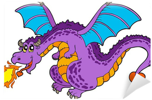 Cartoon Flying Dragon (400x400), Png Download