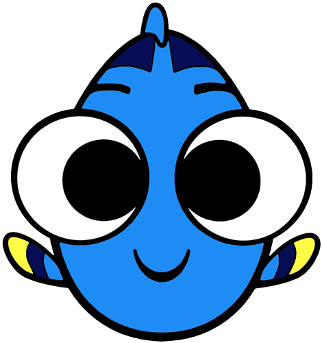 Disney Emojis Clip Art - Dory And Nemo Emoji (470x500), Png Download