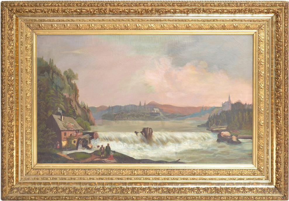 Painting Picture Frames Elegant J Glen Scenic Victorian - Painting With Frame Png (988x988), Png Download