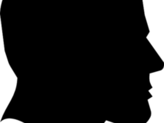 People Silhouette Clipart Face - Apple (640x480), Png Download