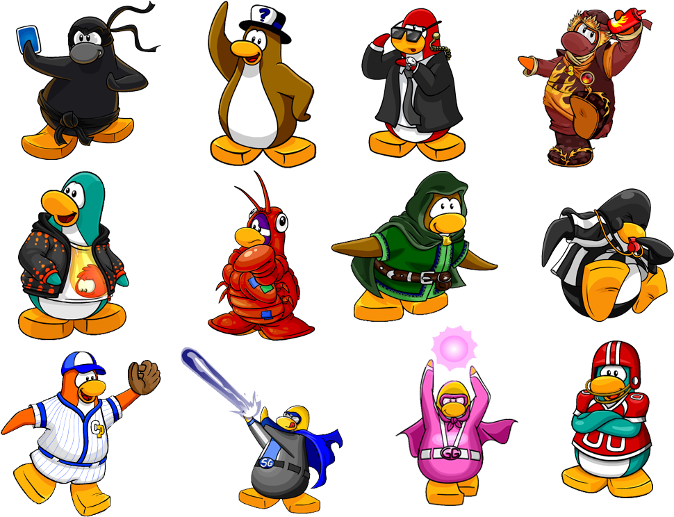 1 - Personajes - 2 - Puffles - 3 - Pingüinos Animados - Club Penguin (1024x768), Png Download