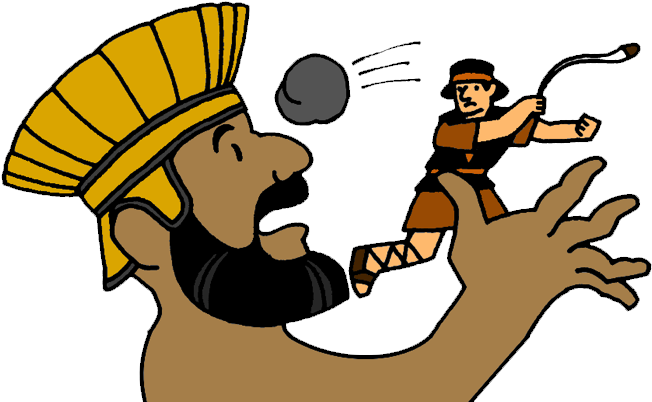 4 David And Goliath - David And Goliath Png (700x467), Png Download