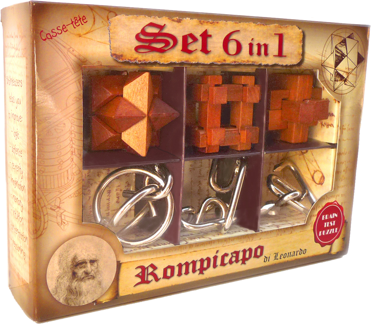 Logica Giochi Art - Leonardo Da Vinci (1200x1200), Png Download