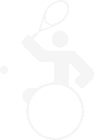 Wheelchair Tennis - Silhouette (675x675), Png Download