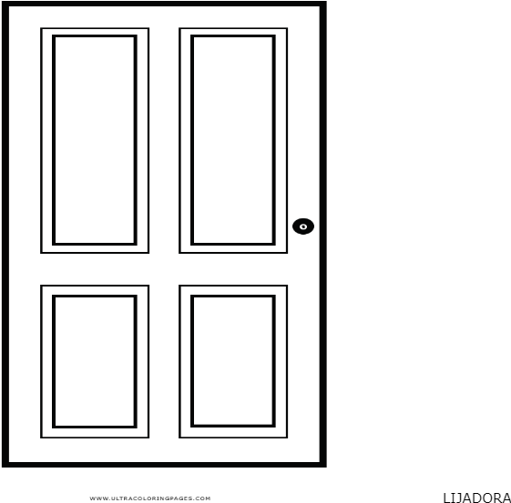 Dibujo De Puertas De Madera - Home Door (800x600), Png Download