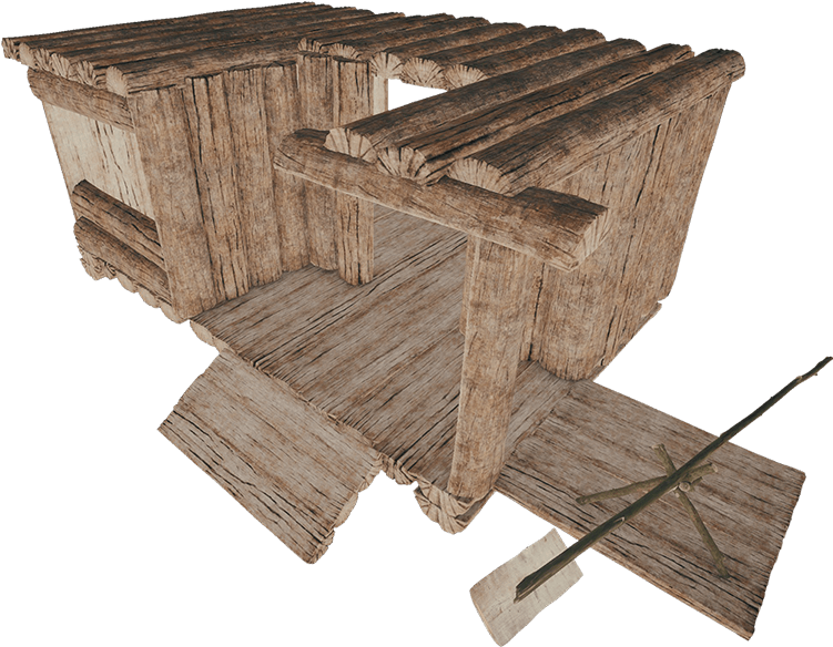 Forest House Boat (750x750), Png Download