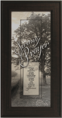 James Lawrence Company Serenity Prayer Framed Graphic (500x500), Png Download