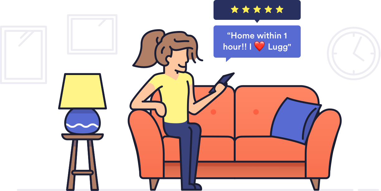 We Deliver Into Your Home - Cartoon (1224x616), Png Download