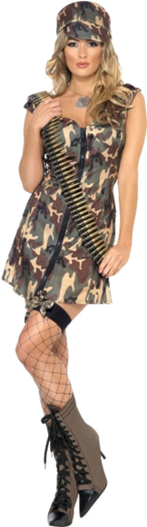 Our Army Girl Costume Is Perfect If Youre Looking For - Gi Joe Costume Woman (366x580), Png Download