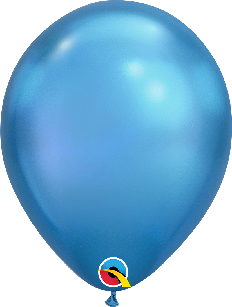 Image 1526825 Chrome Blue - Qualatex Chrome Green (453x600), Png Download