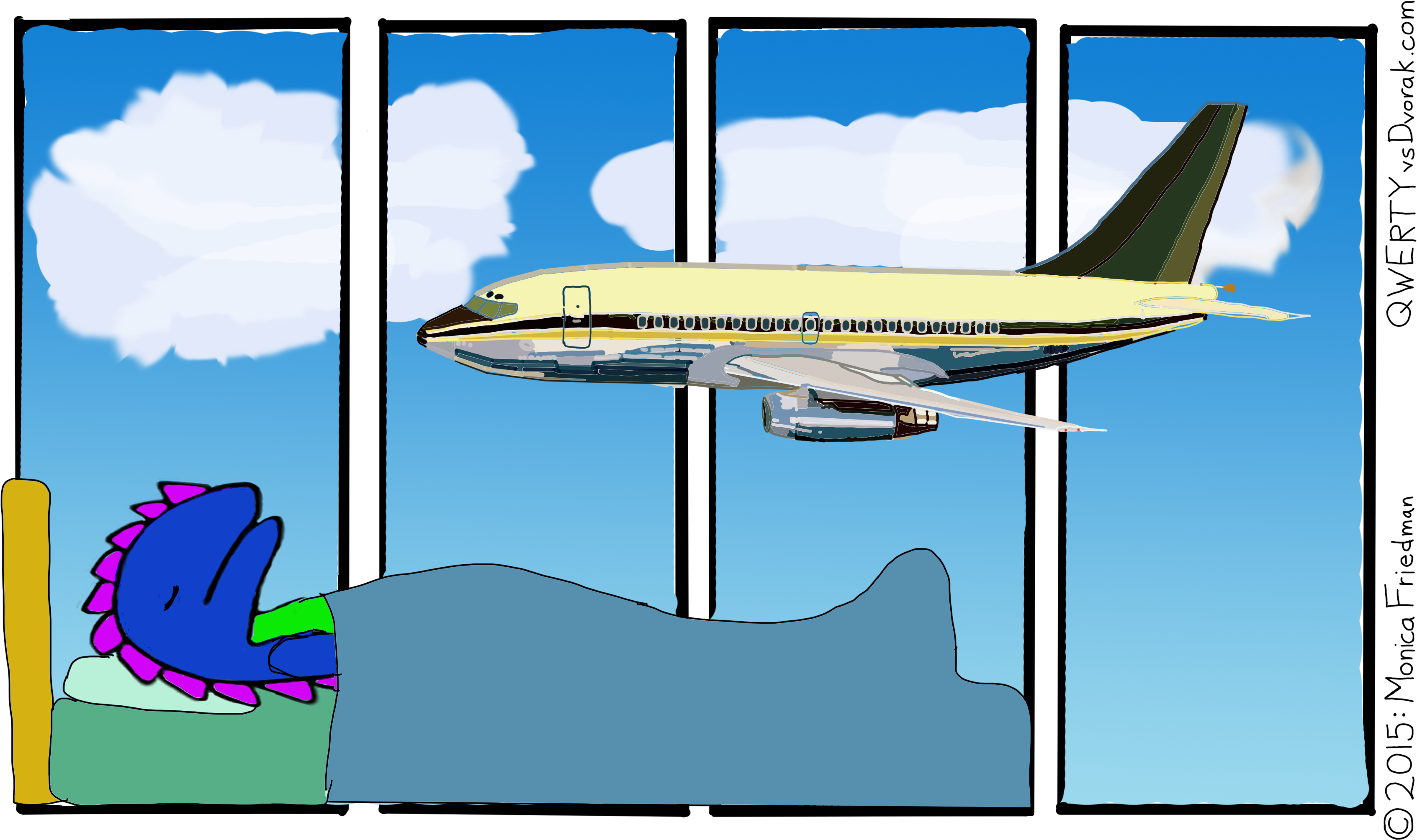 Travel Just Turns Your Whole World On Its Ear - Narrow-body Aircraft (3500x2200), Png Download