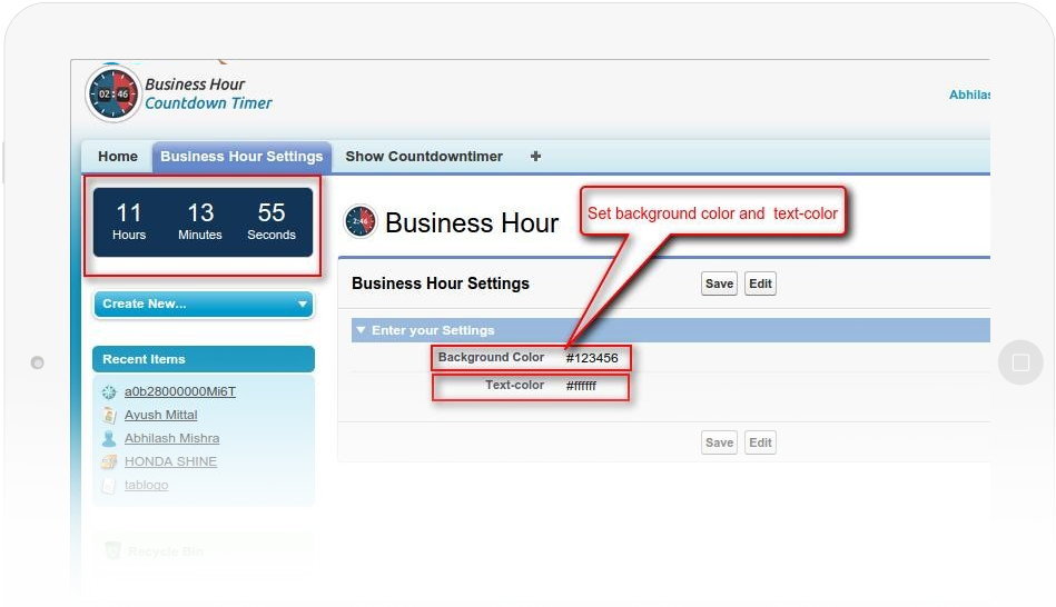 Shows Countdown Time For Business Hours - Timer (949x546), Png Download