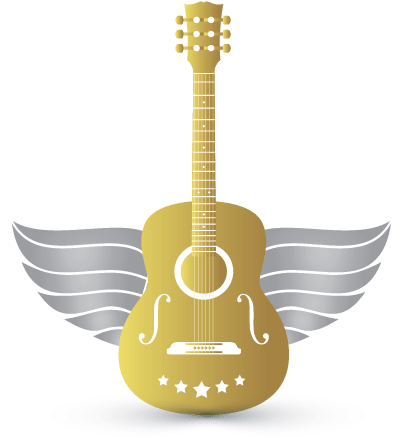 Electric Guitar Logo Png (437x458), Png Download