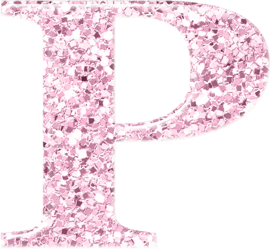 Bling Rosa Pastel - Glitter B In Pink Letters (1024x1024), Png Download