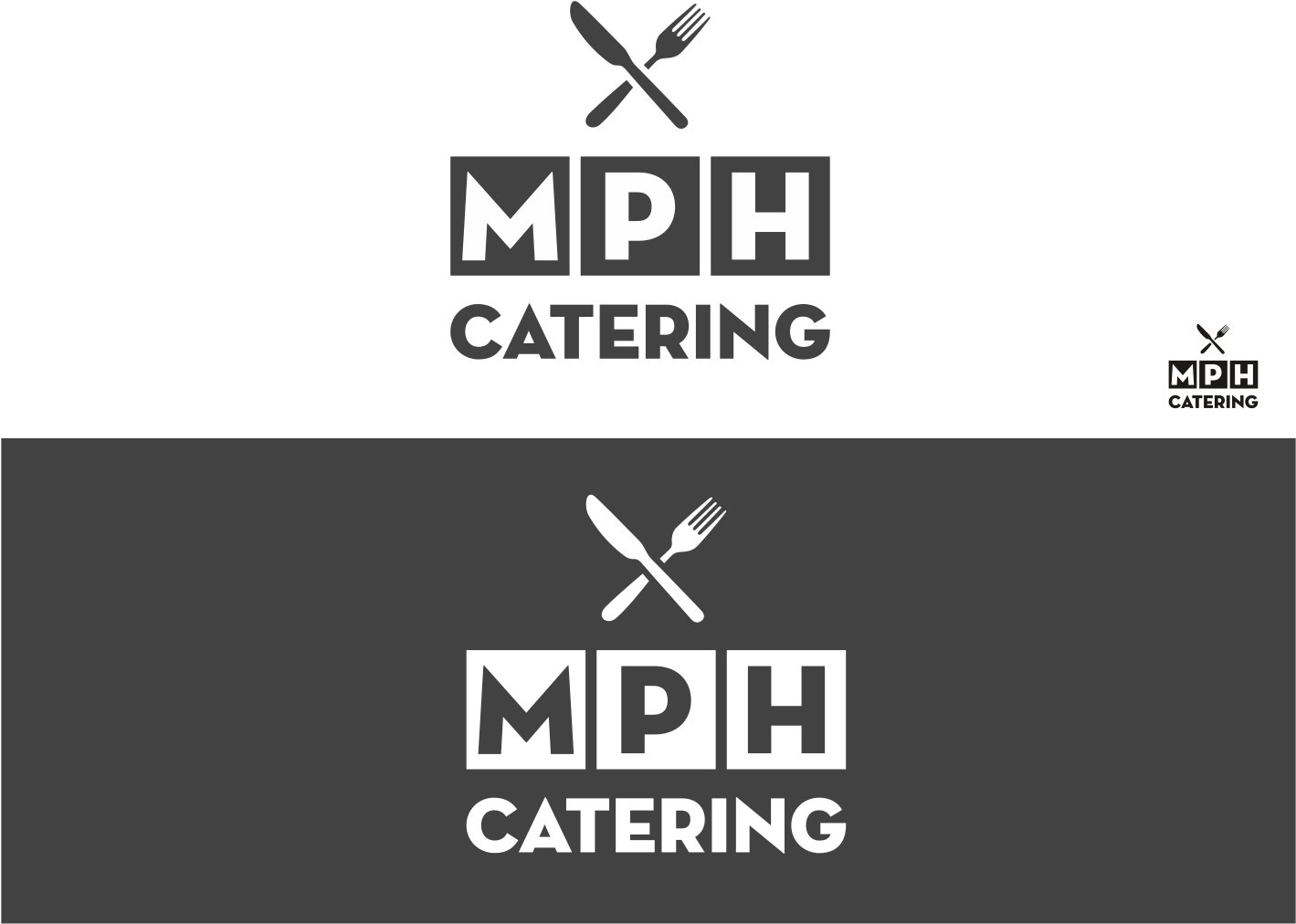 Catering Logo Design For Mph Catering In United States - Design (1418x1064), Png Download