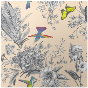 Póster Vector Sin Patrón Floral Vintage - Stampers Anonymous Tim Holtz Cling Stamps 7"x8.5" - (400x400), Png Download