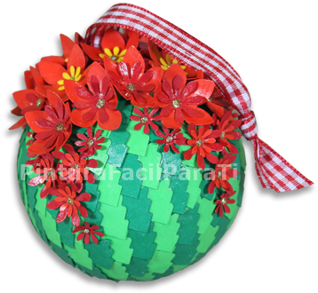 Hoy Seguimos Haciendo Adornos De Navidad Y Quiero Mostrarte - Esferas De Papel Origami Navideñas (370x333), Png Download
