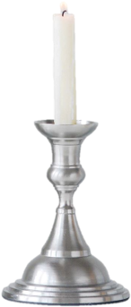 Silver Metal Candle Holder (419x420), Png Download